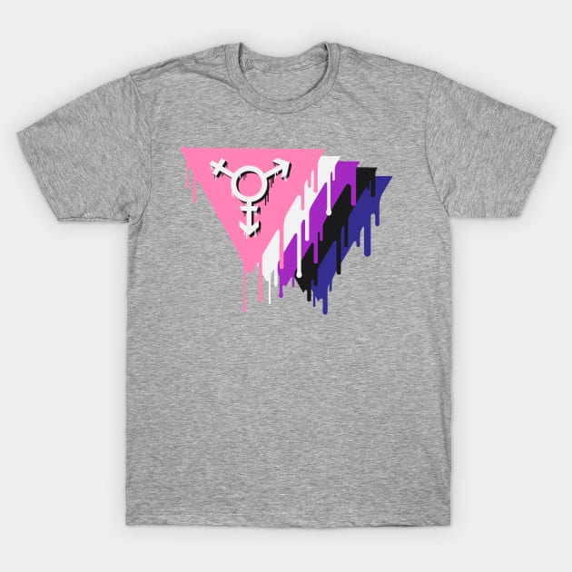 Genderfluid Pride T-Shirt by Blame_the_Artist